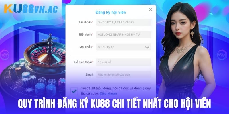 Hướng dẫn các bước đăng ký Ku88 chi tiết cho người dùng